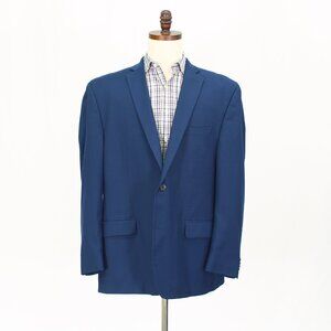 Michael Kors 48R Blue Blazer Sport Coat Jacket 2-Button Solid Y392